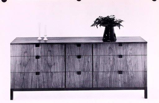 309B, Milo Baughman Walnut Dresser for Directional