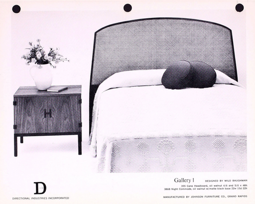Milo Baughman Cane Headboard for Directional, 355