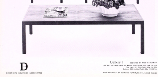 Milo Baughman Cocktail Table for Directional Furniture, 383