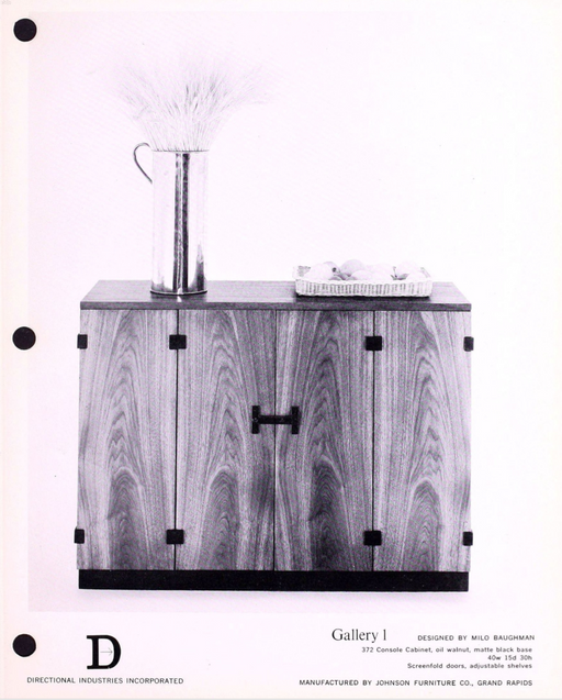 Milo Baughman Small Credenza for Directional, 372