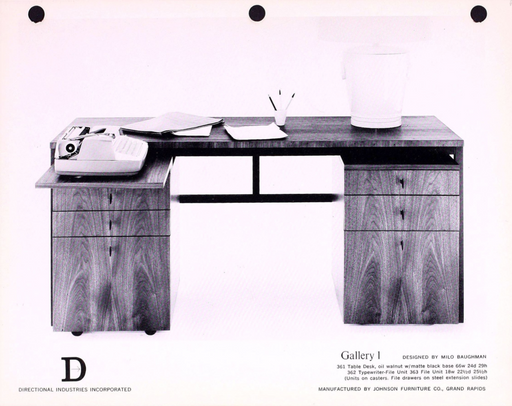 Milo Baughman Table Desk for Directional, 361
