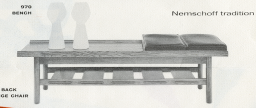 Lawrence Peabody Bench Model 970 for Nemschoff: The Peabody Collection