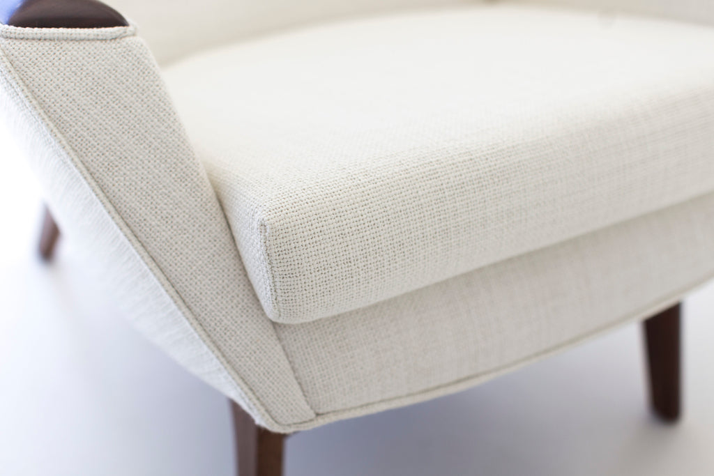 Craft Associates® Modern Wing Chairs in white - 1407