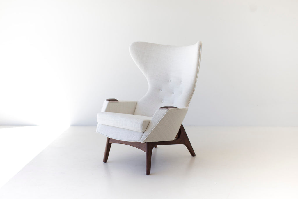 Craft Associates® Modern Wing Chairs in white - 1407