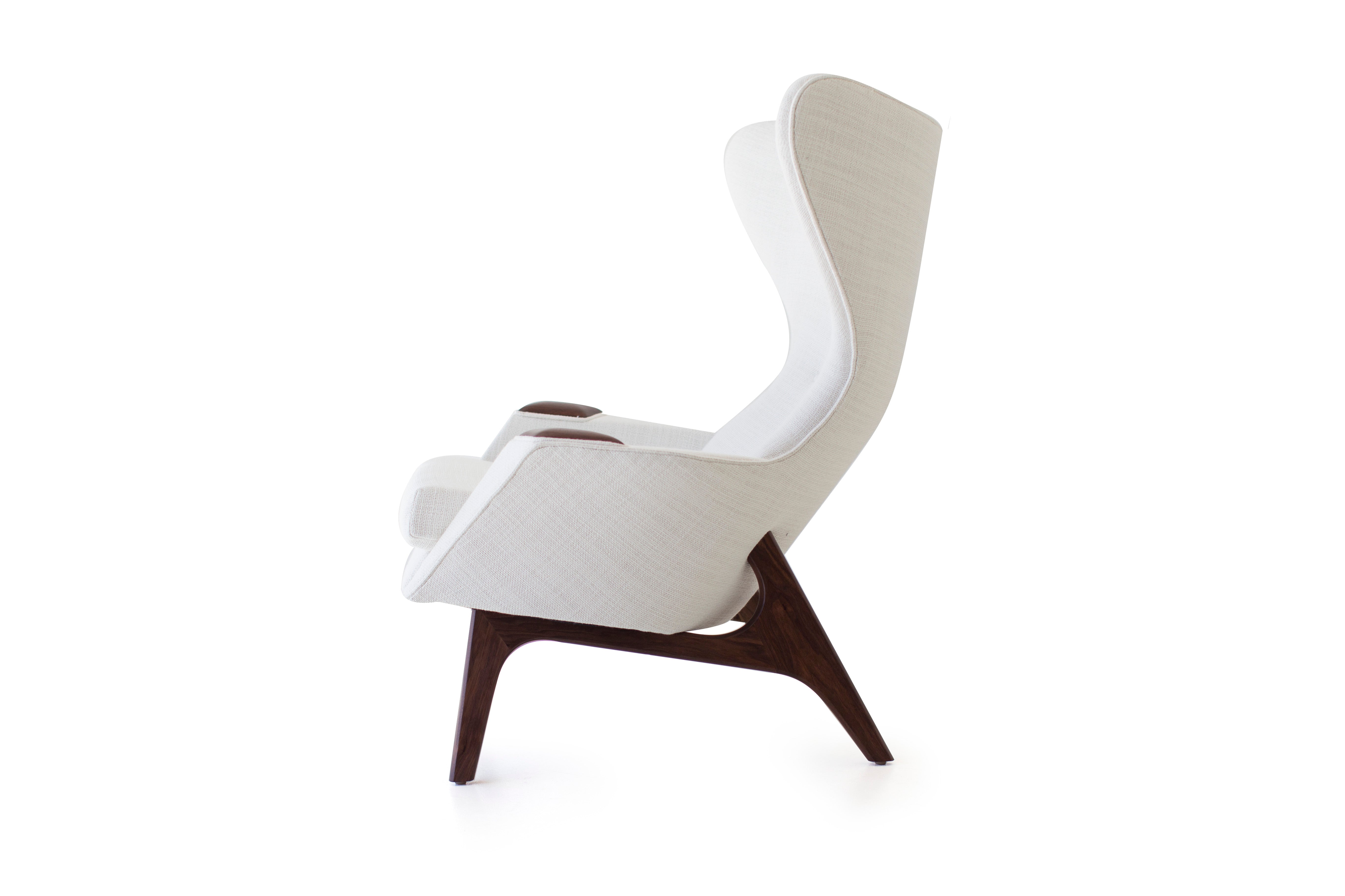 Craft Associates® Modern Wing Chairs in white - 1407