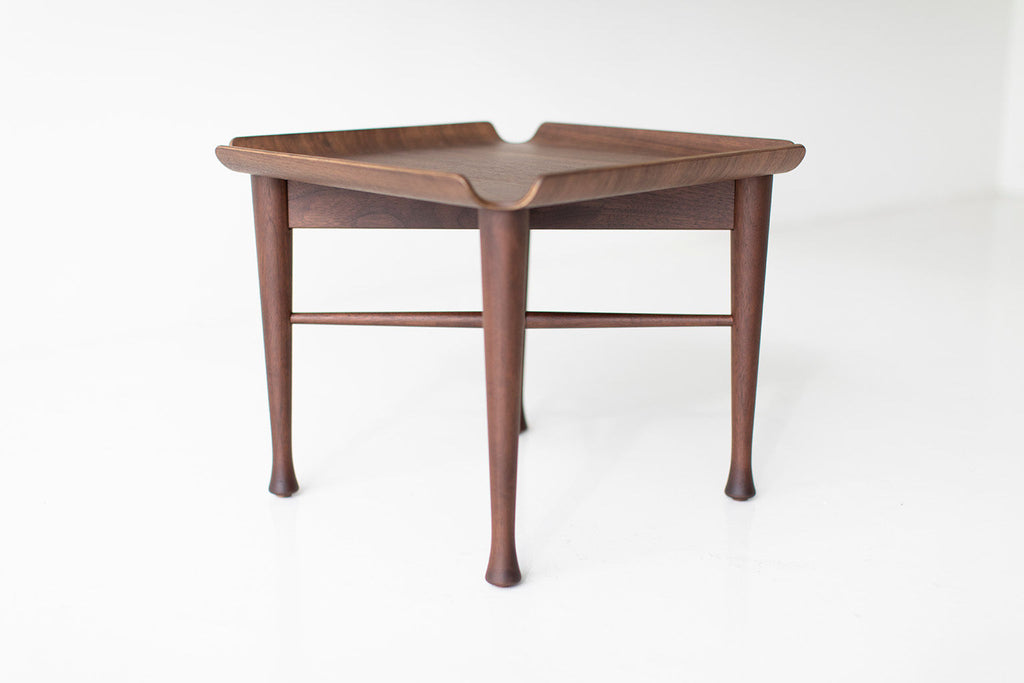 Lawrence Peabody Walnut Side Table - 2007 - Craft Associates Furniture