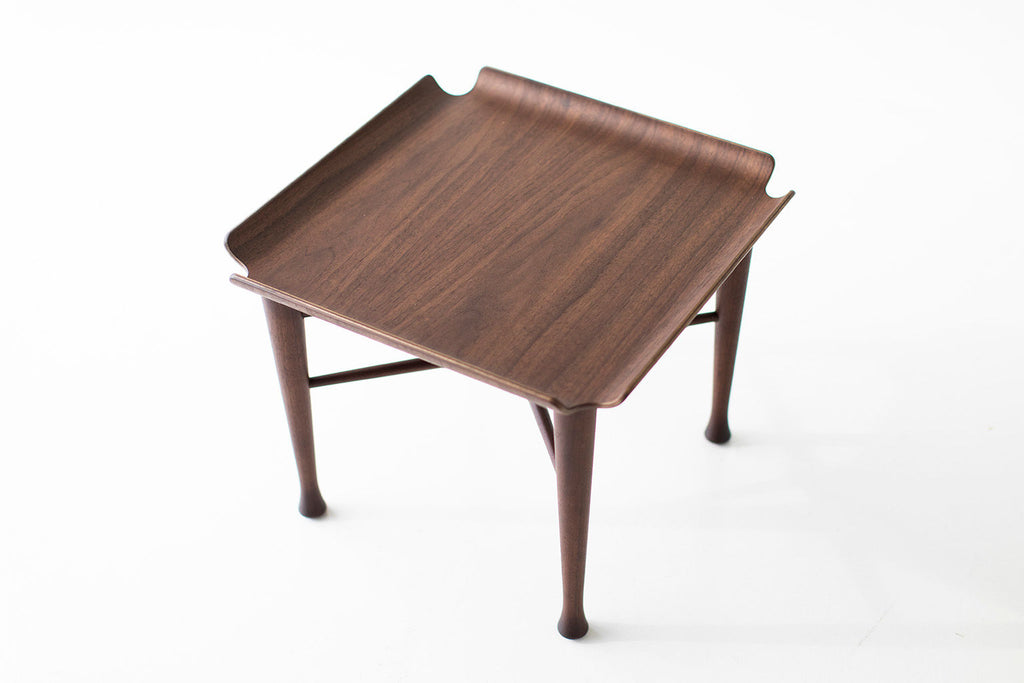 Lawrence Peabody Walnut Side Table - 2007 - Craft Associates Furniture