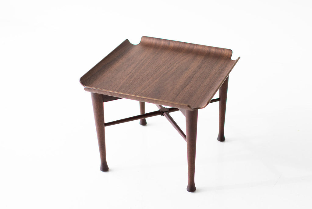 Lawrence Peabody Walnut Side Table - 2007 - Craft Associates Furniture