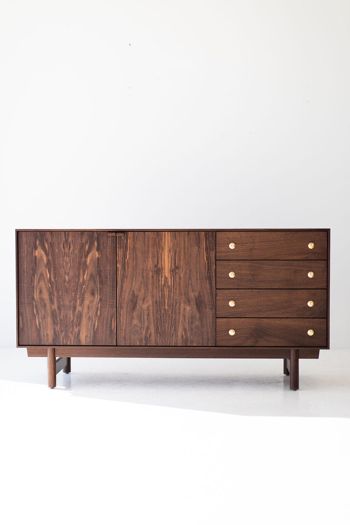 Modern Walnut Credenza : The Peabody Collection