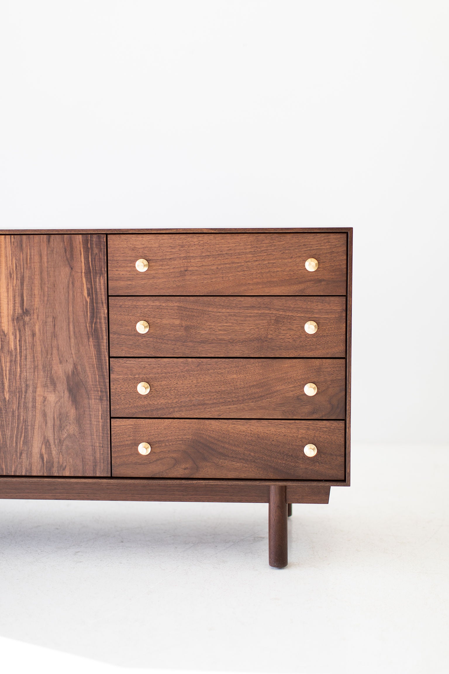 Modern Walnut Credenza : The Peabody Collection