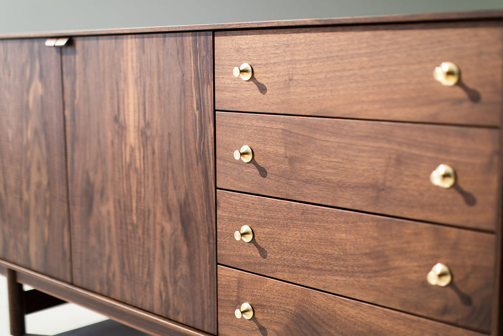 Modern Walnut Credenza : The Peabody Collection