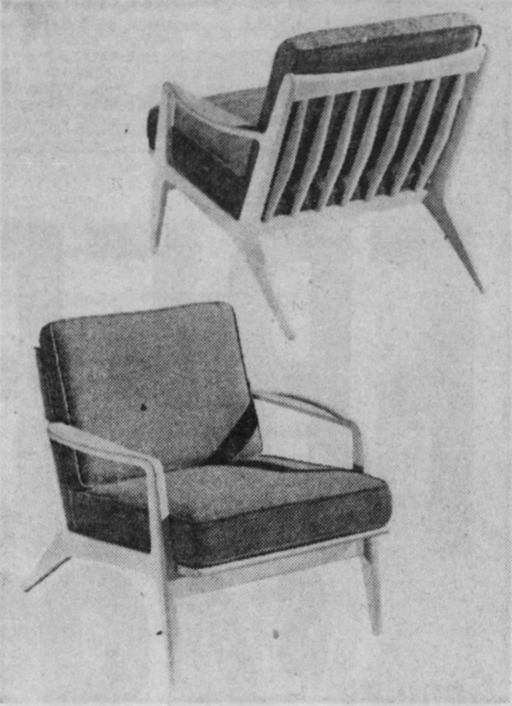 Lawrence Peabody Danish Line Lounge Chair, Model 598 for Selig