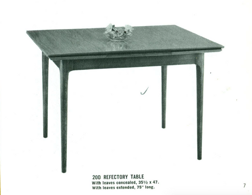 Lawrence Peabody Dining Table Model 200 for Richardson Brothers / The Peabody Collection