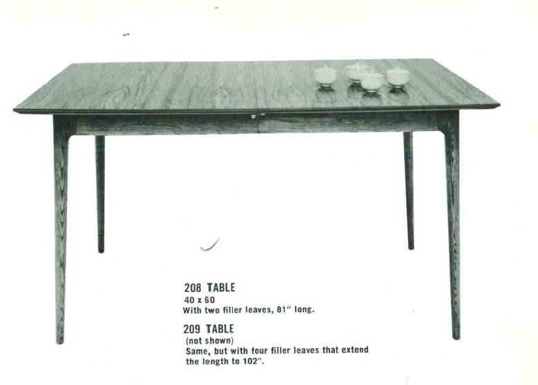 Lawrence Peabody Dining Table Model 208 for Richardson Brothers / The Peabody Collection