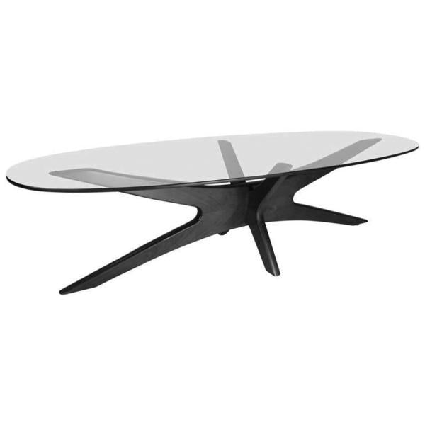 Adrian Pearsall Oval Coffee Table 893-TGO for Craft Associates Inc.