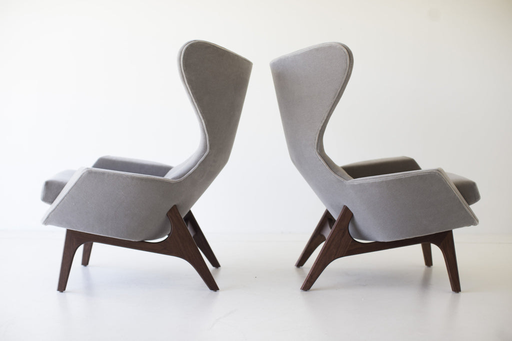 Craft Associates Modern Arm Chairs - in Mohair