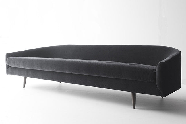 Our Modern Sofa - 1408 - The Cloud in Black Mohair