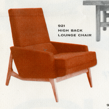 Lawrence Peabody High Back Lounge Chair Model 921 for Nemschoff: The Peabody Collection