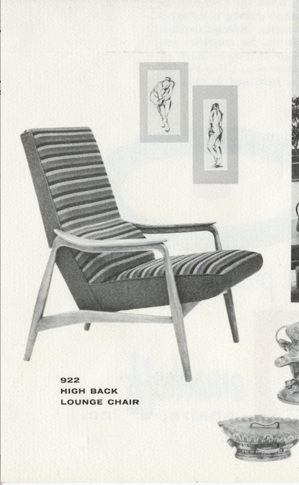 Lawrence Peabody High Back Lounge Chair Model 922 for Nemschoff: The Peabody Collection