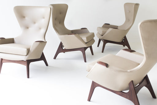 Modern Arm Chairs - Low Wing in Vinyl