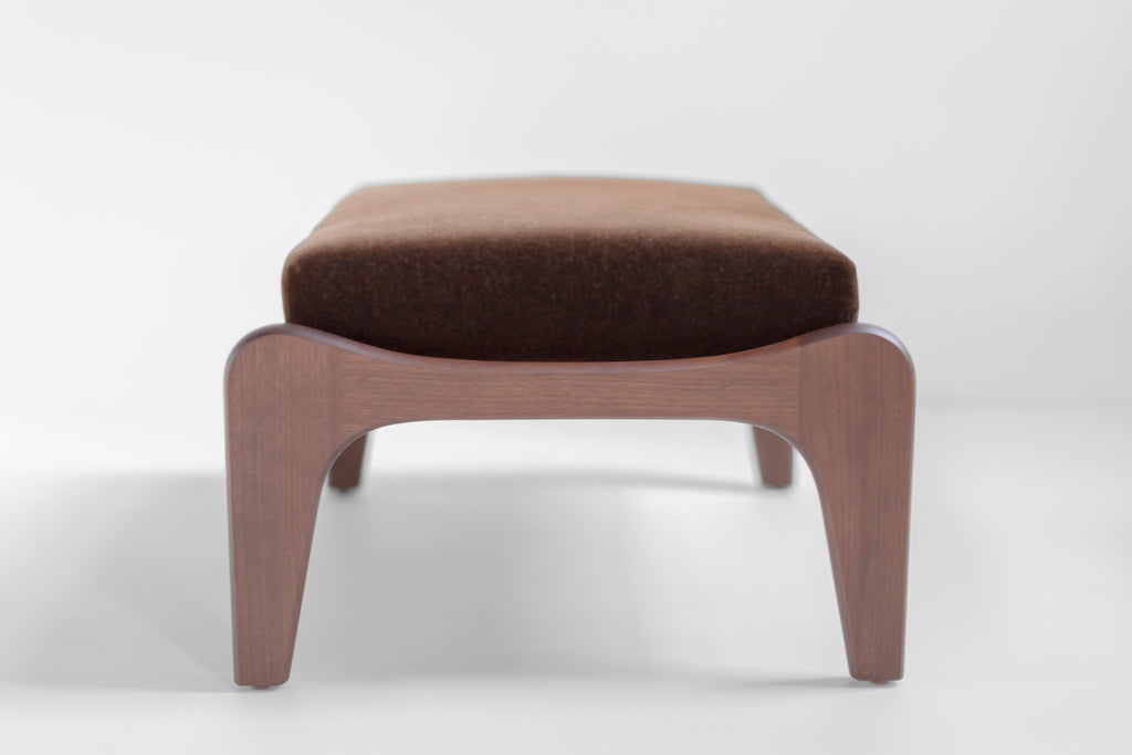Craft Modern Walnut Ottoman, image 3