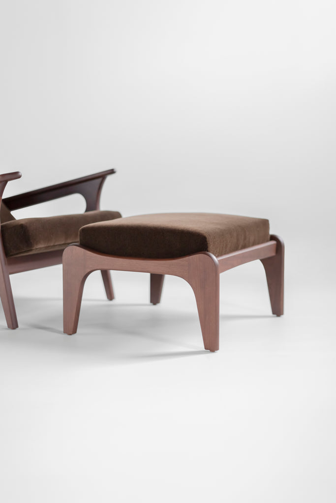 Craft Modern Walnut Ottoman, image 6