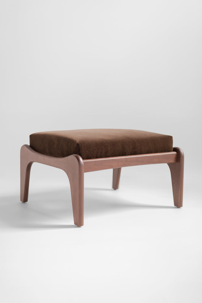 Craft Modern Walnut Ottoman, image 7