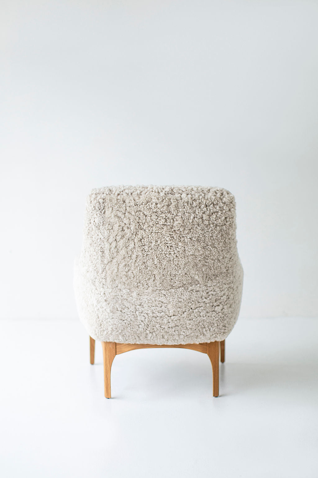 Craft Associates Nantucket Lounge Chair in Shearling, Image 04