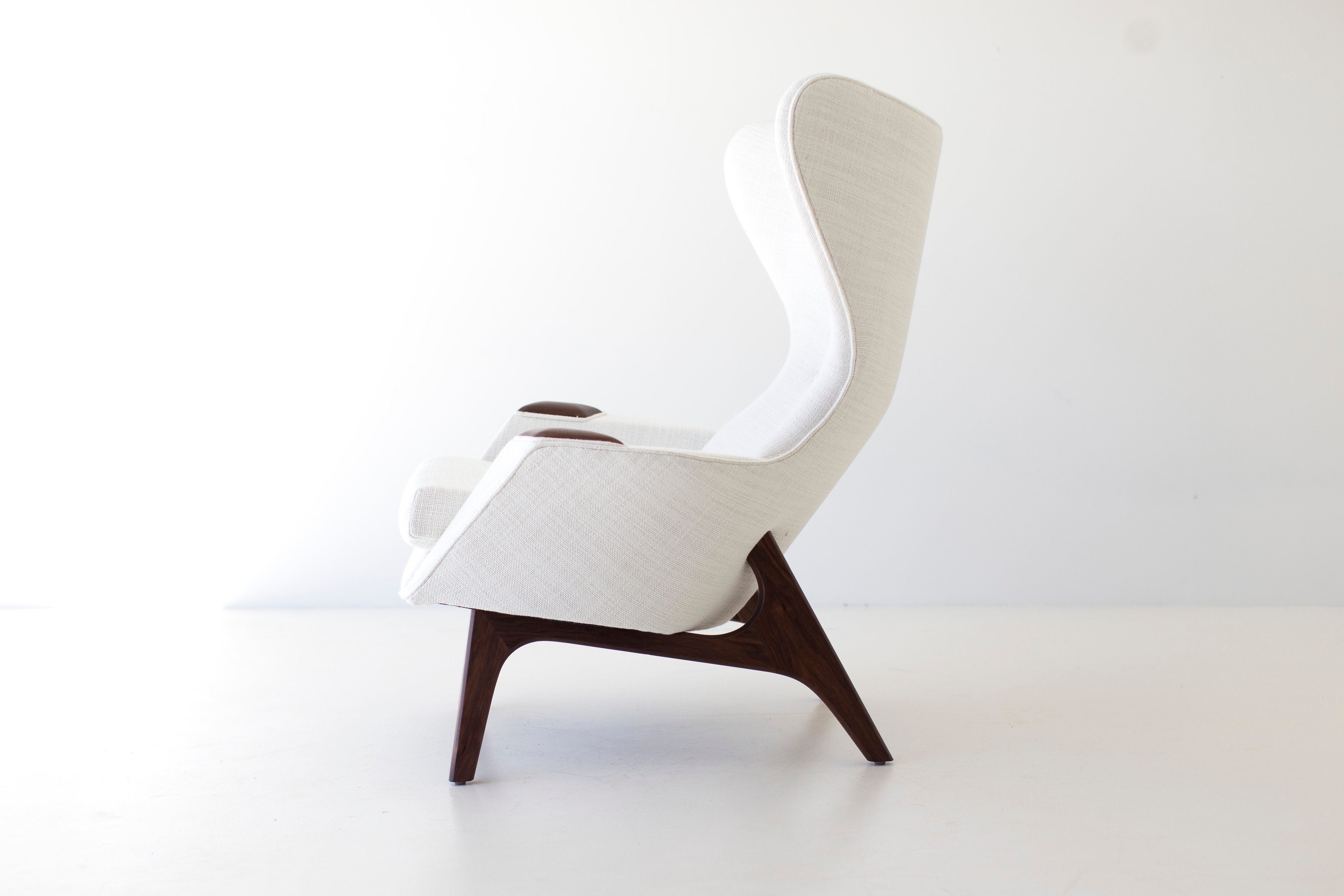 Craft Associates® Modern Wing Chairs in white - 1407