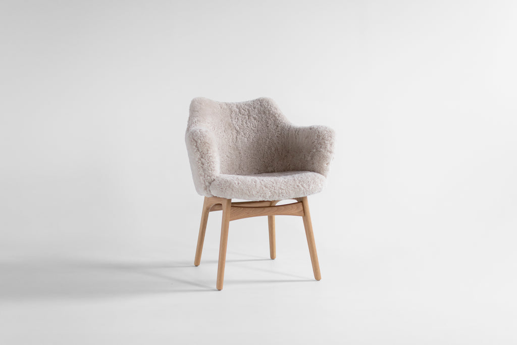 Executive Modern Dining Chair Fur, image 1