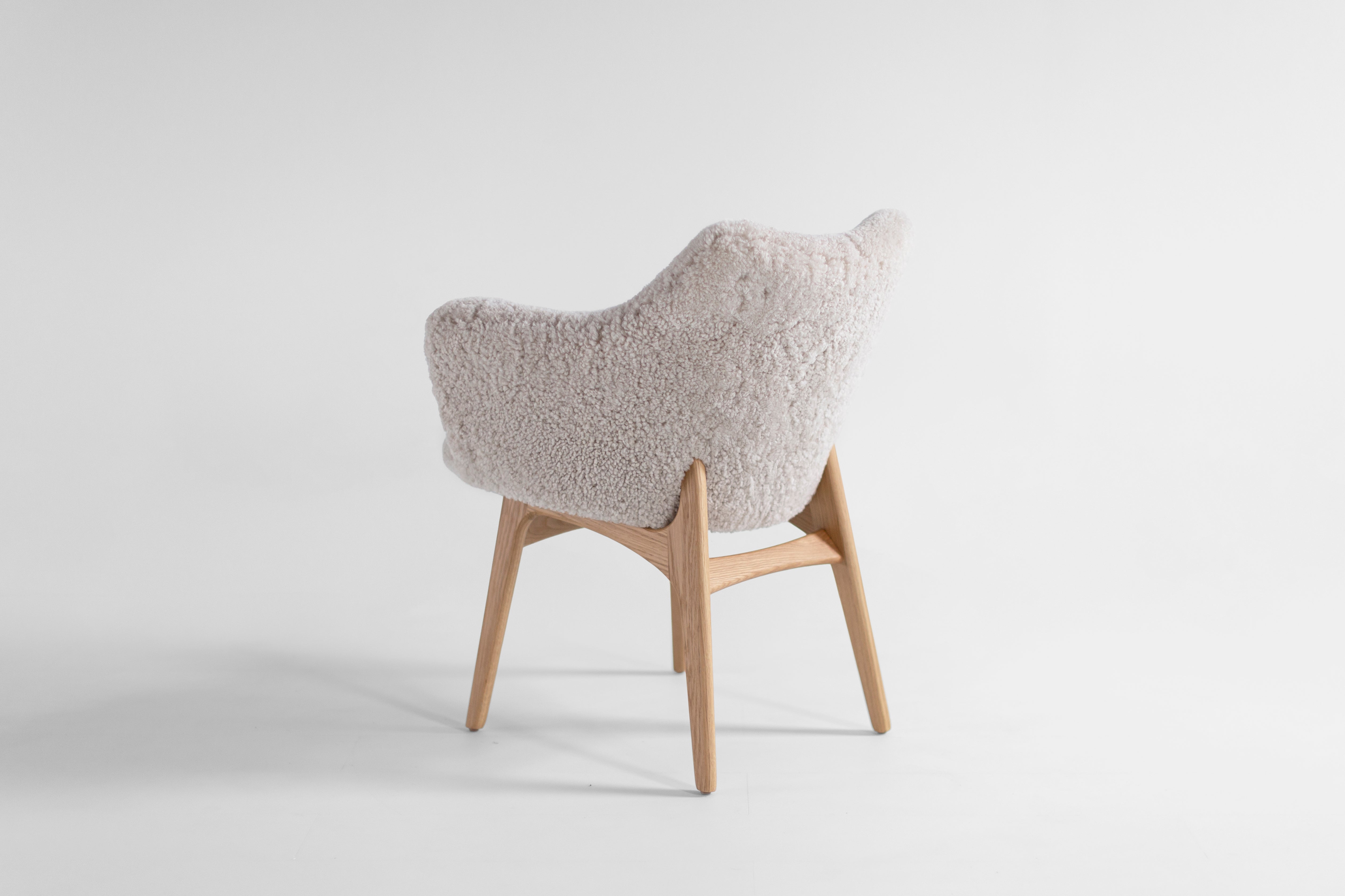Executive Modern Dining Chair Fur, image 4