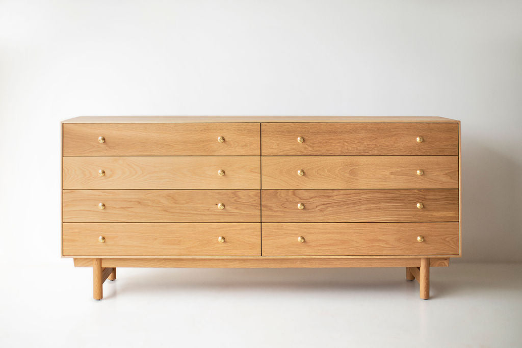 Lawrence Peabody Oak 8 Drawer Dresser, image 1