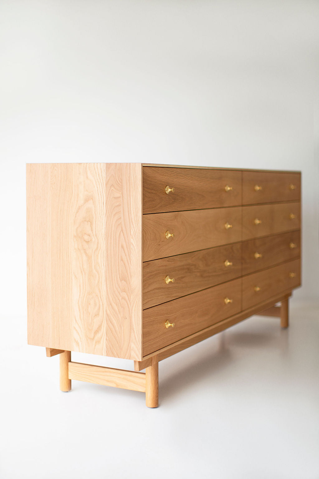 Lawrence Peabody Oak 8 Drawer Dresser, image 9