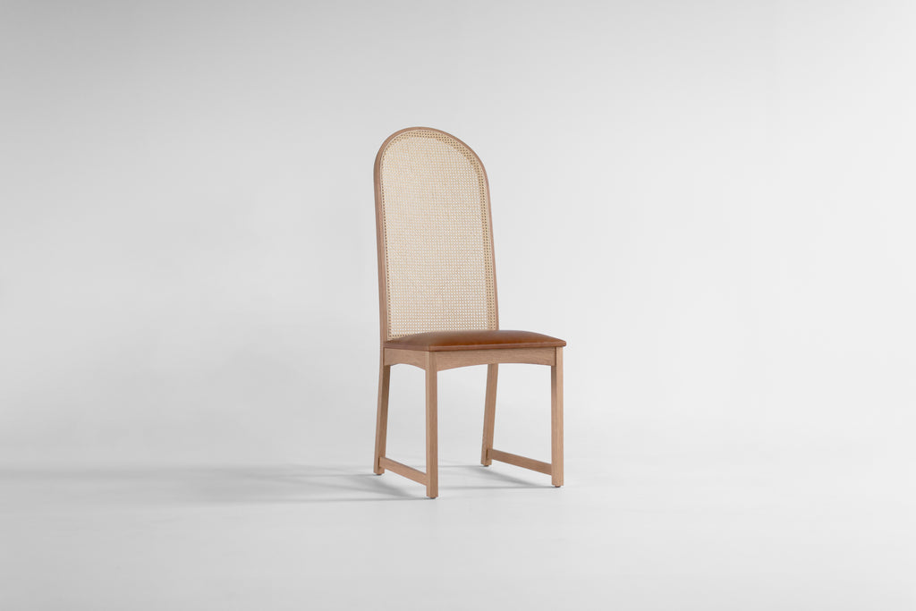 Milo Baughman Highback Arch Dining Side Chair, image 1