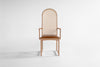 Milo Baughman Highback Arch Dining Chair Arms, image 1