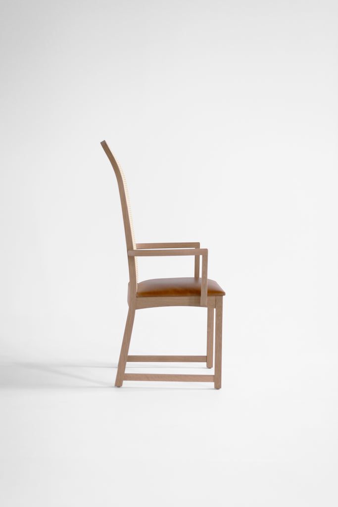 Milo Baughman Highback Arch Dining Chair Arms, image 4