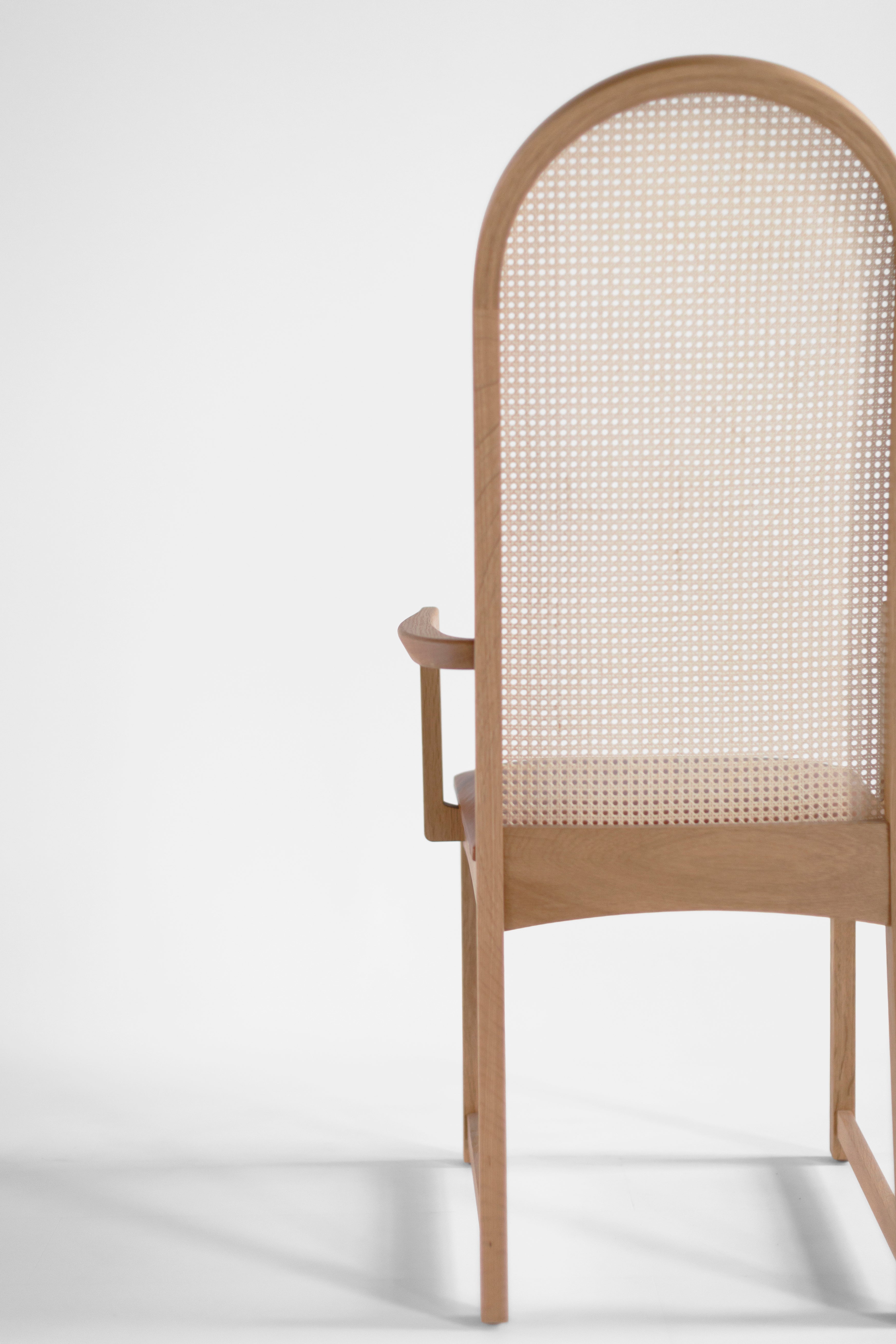 Milo Baughman Highback Arch Dining Chair Arms, image 8