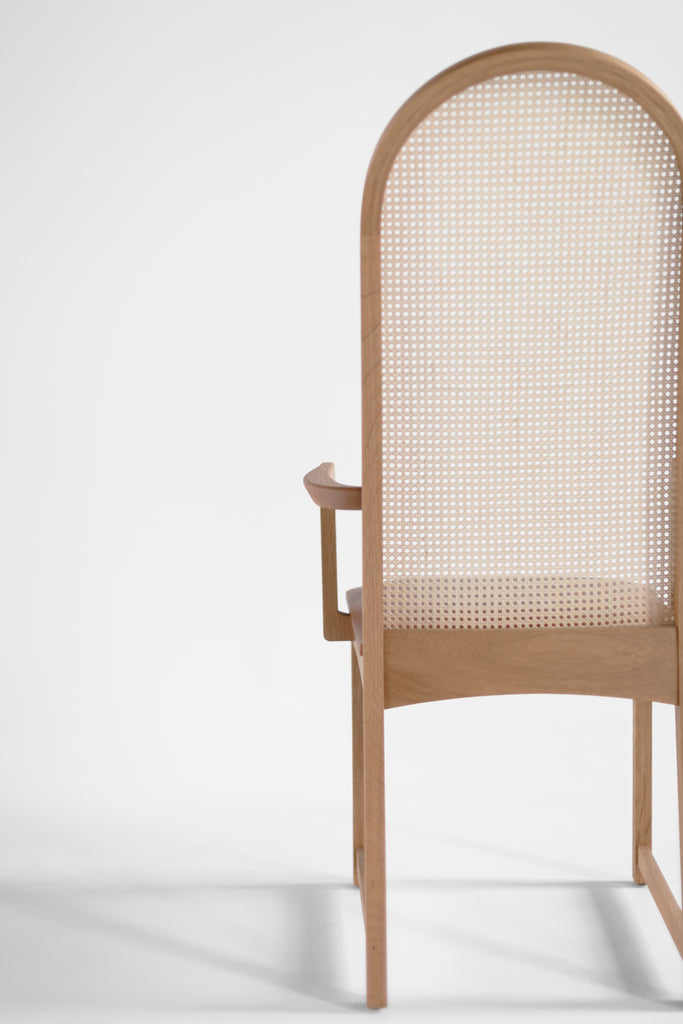 Milo Baughman Highback Arch Dining Chair Arms, image 8