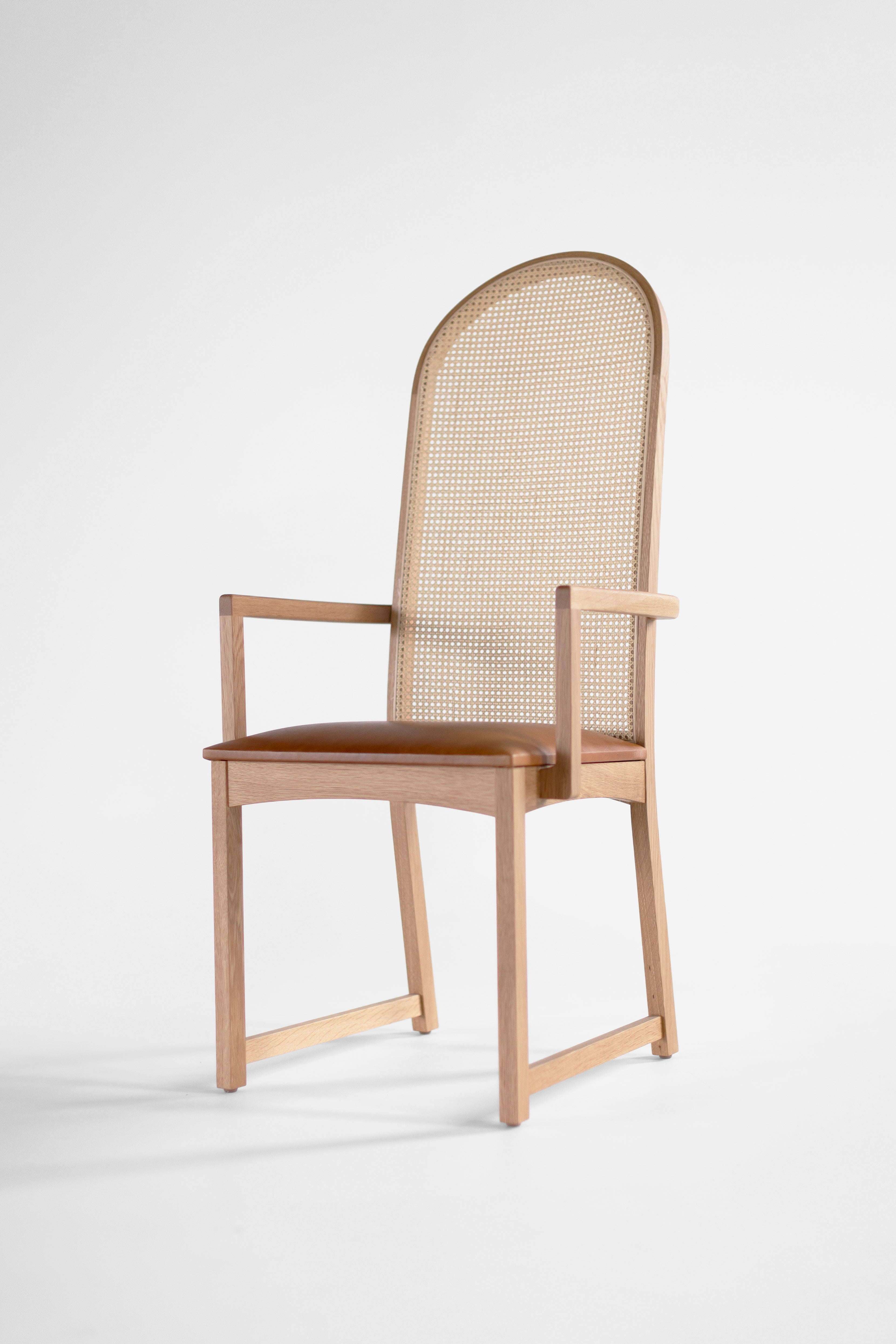 Milo Baughman Highback Arch Dining Chair Arms, image 10