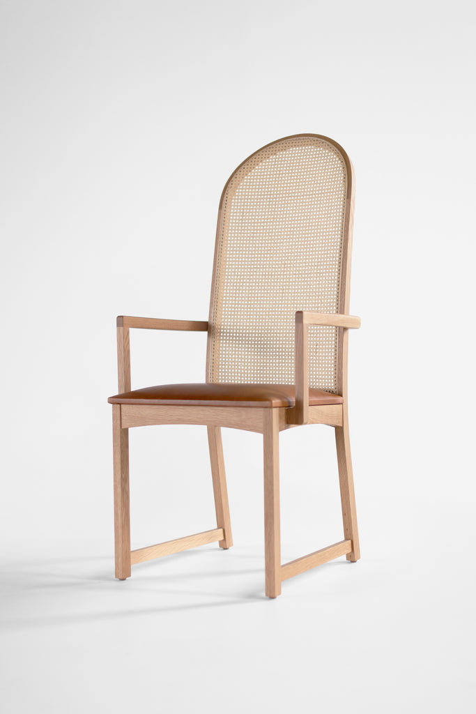 Milo Baughman Highback Arch Dining Chair Arms, image 10