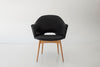 Modern Dining Arm Chair Scoop, Image 1