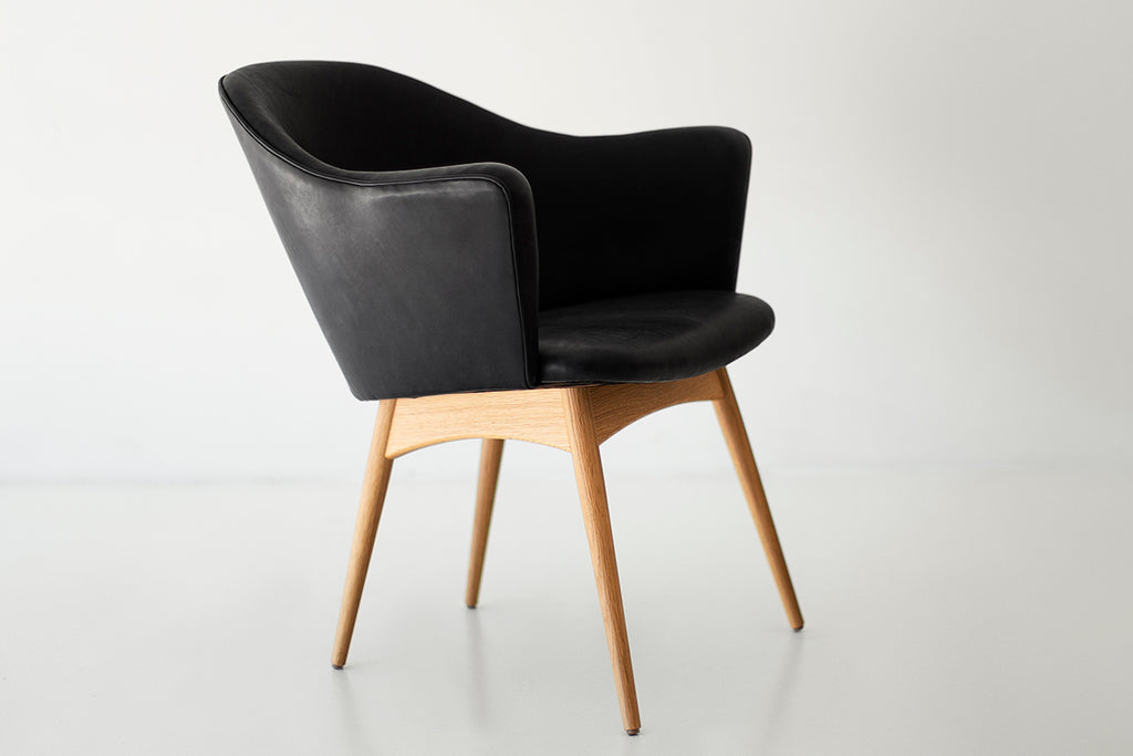 Modern Dining Arm Chair Scoop, Image 3