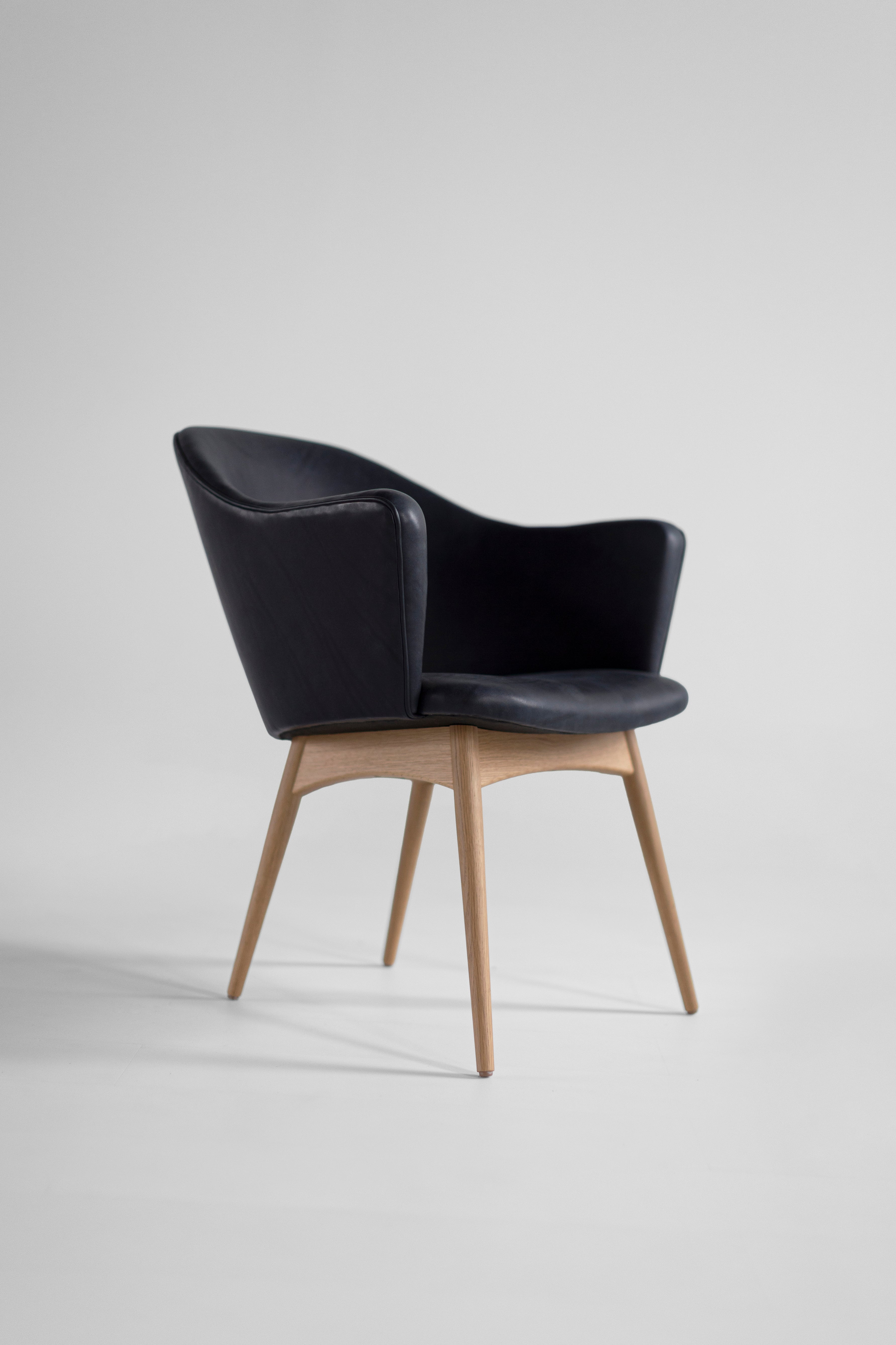 Modern Dining Arm Chair Scoop, Image 6