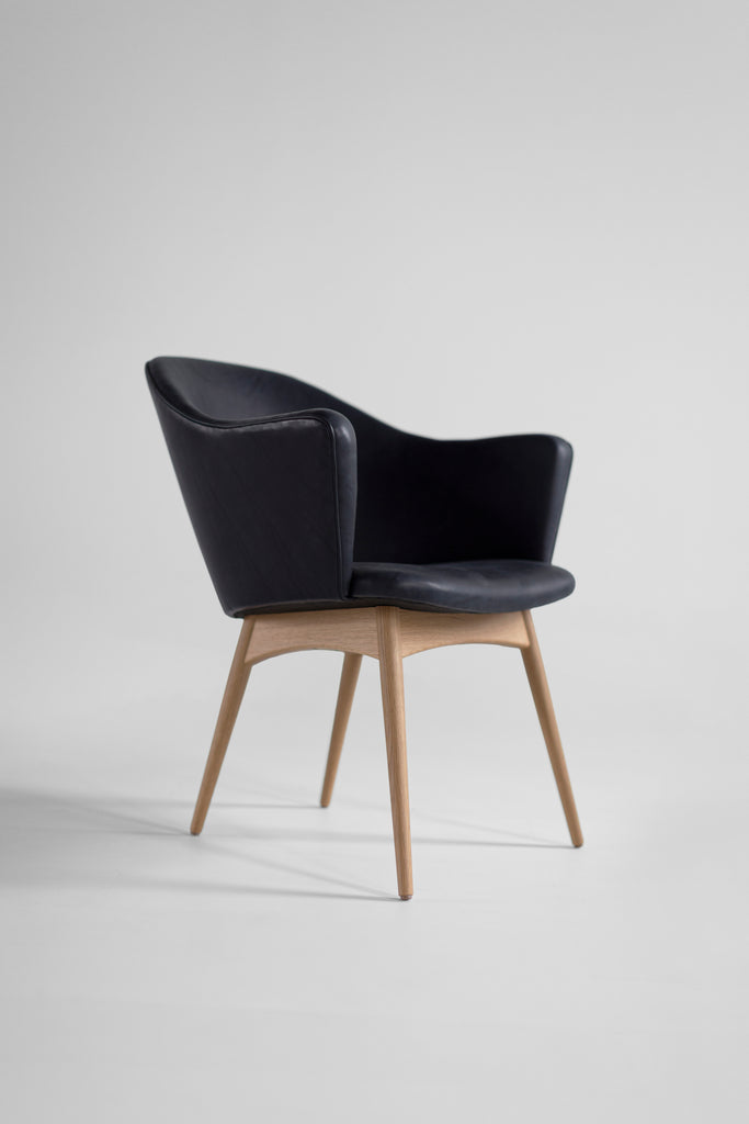 Modern Dining Arm Chair Scoop, Image 6