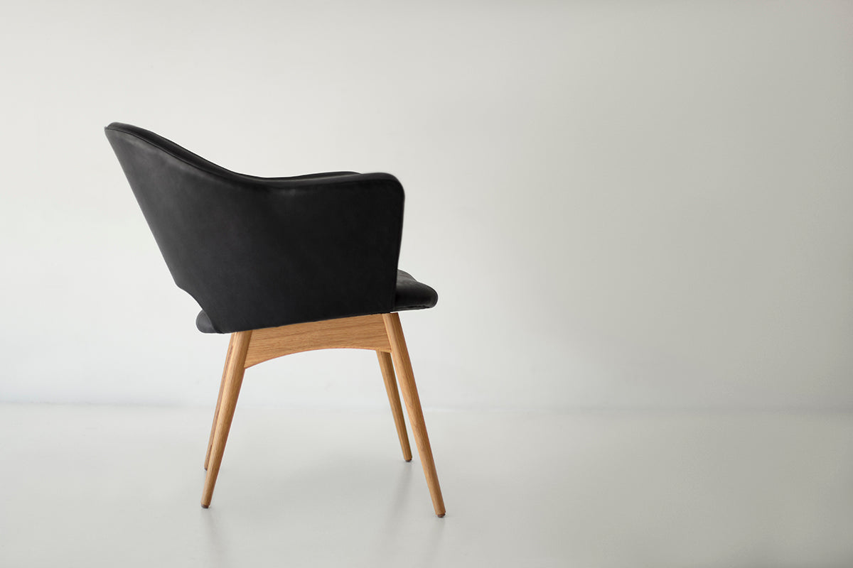 Modern Dining Arm Chair Scoop, Image 7