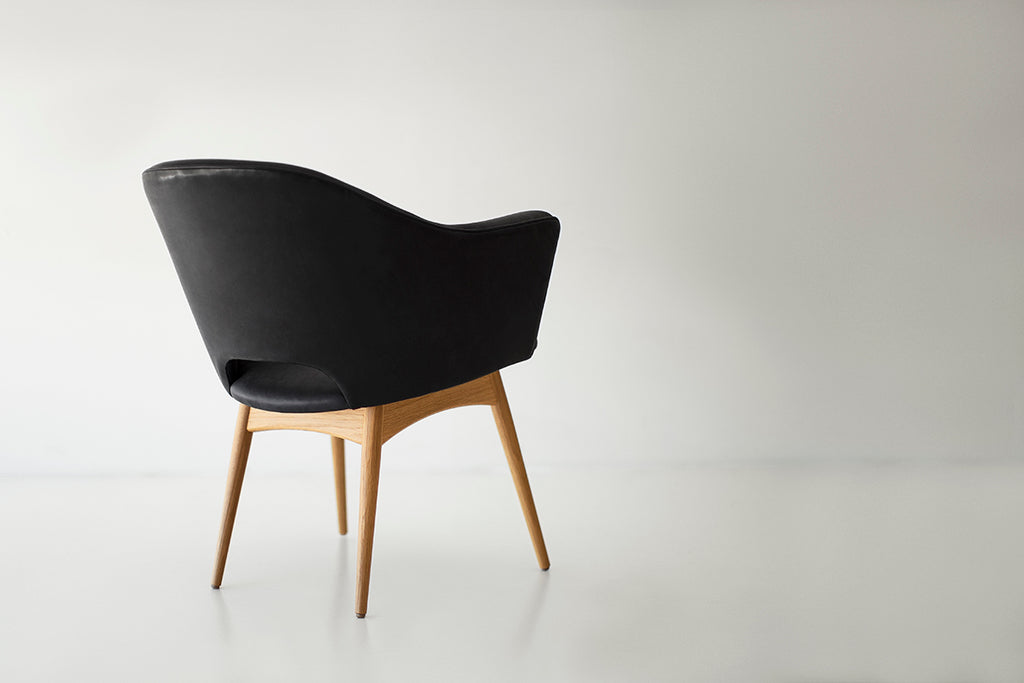 Modern Dining Arm Chair Scoop, Image 8