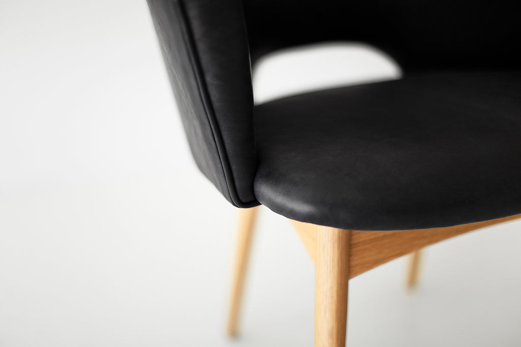 Modern Dining Arm Chair Scoop, Image 9
