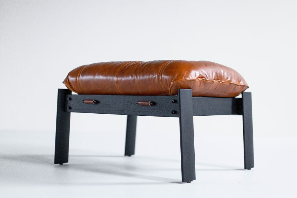 Percival Lafer Leather MP 41 Lounge Chair Ottoman, image 12