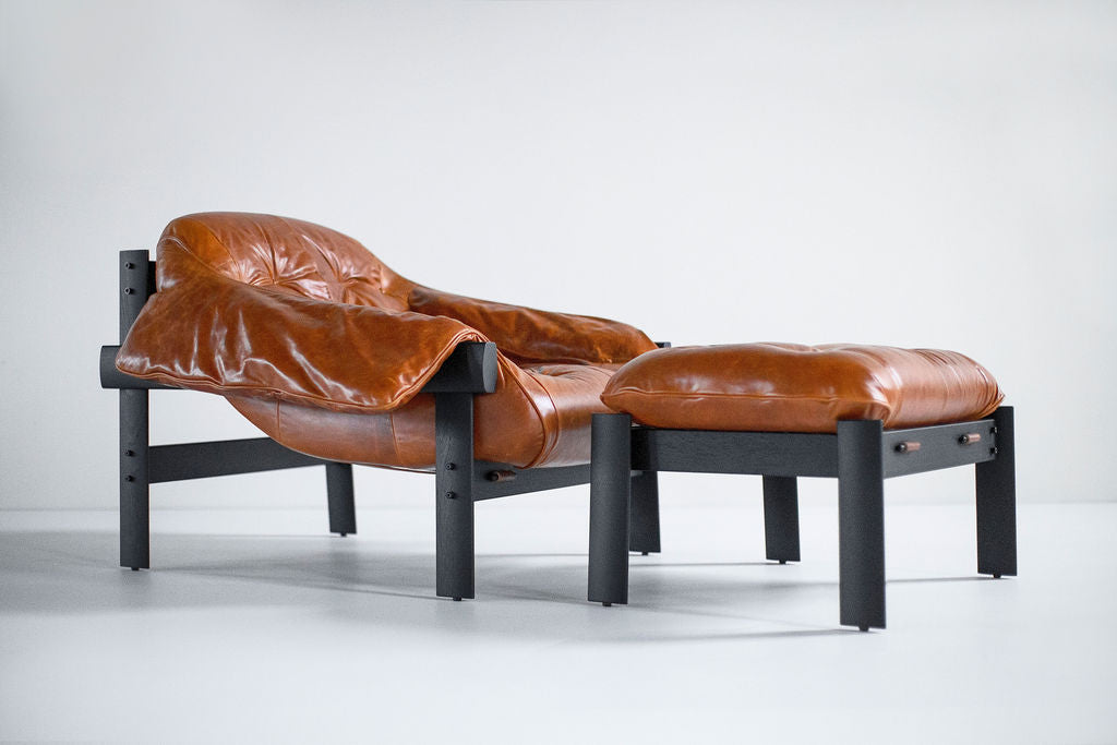 Percival Lafer Leather MP 41 Lounge Chair Ottoman, image 15