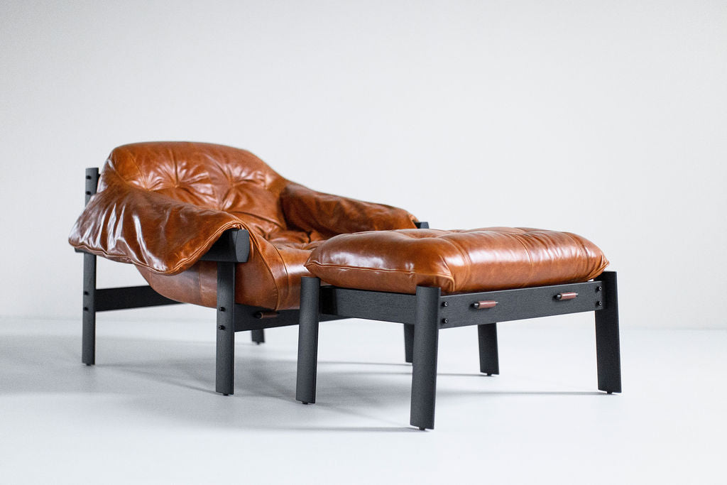 Percival Lafer MP 41 Leather Ottoman, image 11